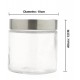 Pote 880ml De Vidro Redondo Com Tampa Aço